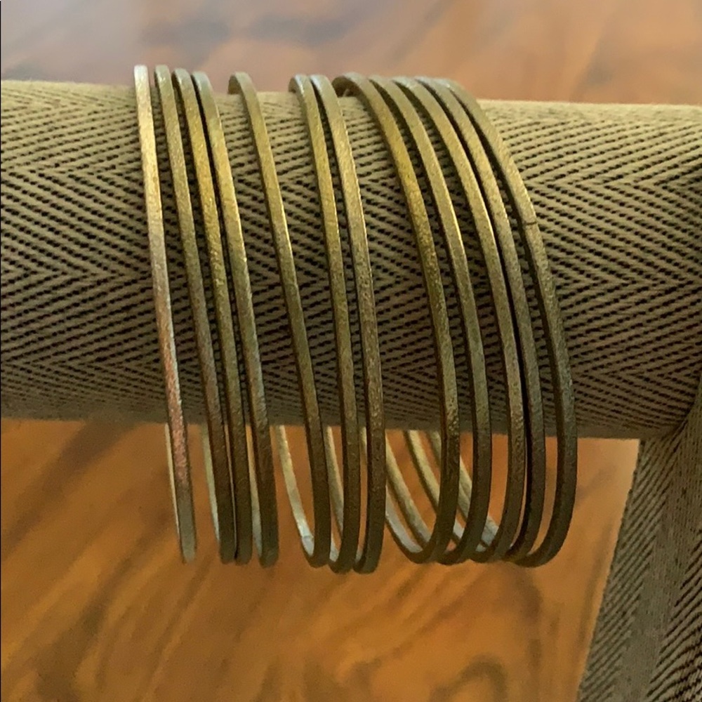 Silver and Gold Bangles
